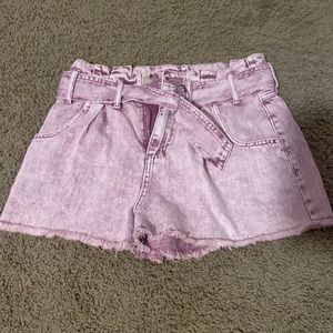 pink shorts